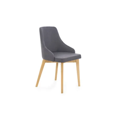 TOLEDO CHAIR, HONEY OAK / DARK GRAPHITE